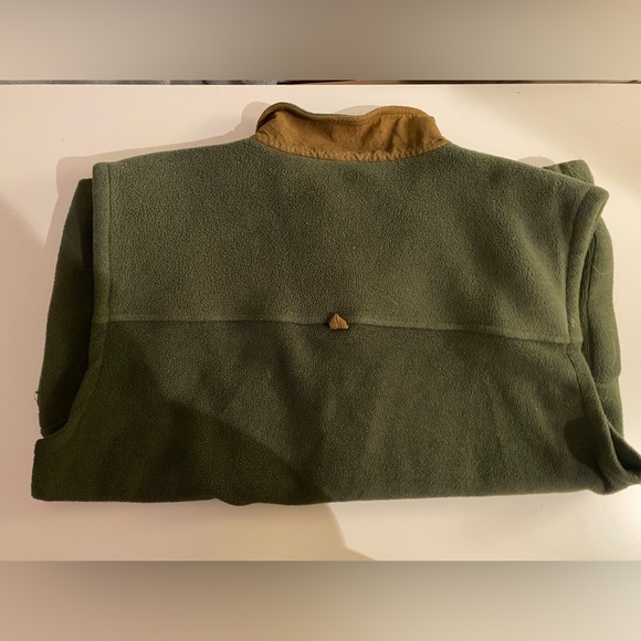 Army green fleece vest, with little horse on left side - Picture 2 of 2
